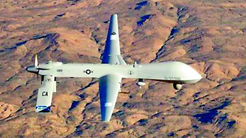 Indian Drone crashes in China